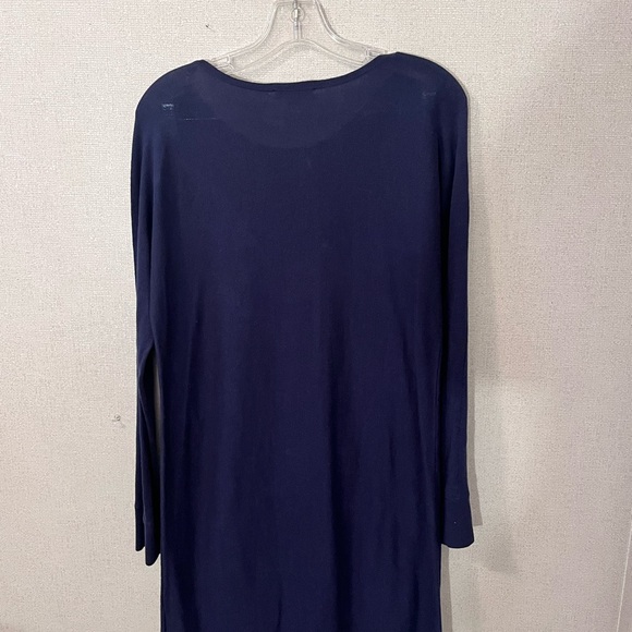 Elegant Navy Blue Dress Lilly Pulitzer Jupiter Sweater Dress Navy - Picture 5 of 6